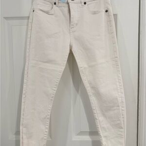 LOFT Cream Ankle & Cropped Jeans